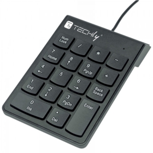 Klawiatura Numeryczna Keypad Usb 18-klawiszy Slim Techly